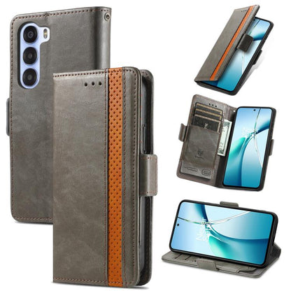 CaseNeo Splicing Dual Magnetic Buckle Leather Phone Case, For ZTE Blade A35e 4G, For ZTE Nubia S 5G, For ZTE Blade A75 4G, For ZTE Blade A34