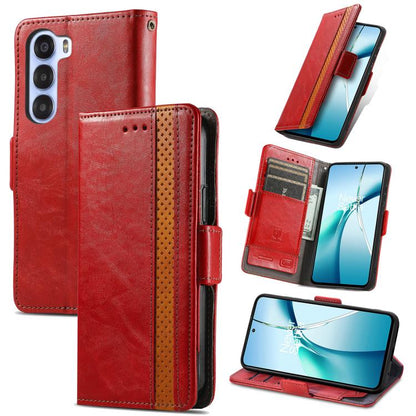 CaseNeo Splicing Dual Magnetic Buckle Leather Phone Case, For ZTE Blade A35e 4G, For ZTE Nubia S 5G, For ZTE Blade A75 4G, For ZTE Blade A34