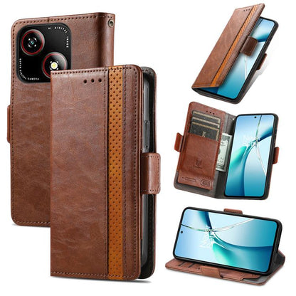 CaseNeo Splicing Dual Magnetic Buckle Leather Phone Case, For ZTE Blade A35e 4G, For ZTE Nubia S 5G, For ZTE Blade A75 4G, For ZTE Blade A34