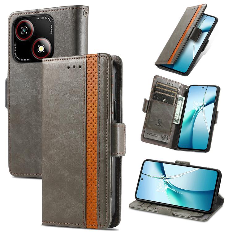 CaseNeo Splicing Dual Magnetic Buckle Leather Phone Case, For ZTE Blade A35e 4G, For ZTE Nubia S 5G, For ZTE Blade A75 4G, For ZTE Blade A34