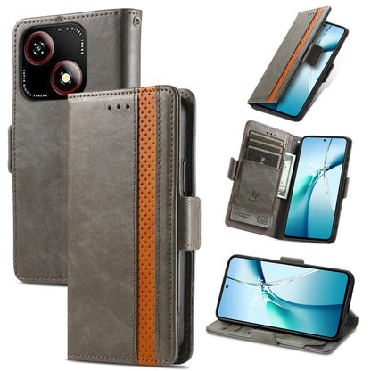 CaseNeo Splicing Dual Magnetic Buckle Leather Phone Case, For ZTE Blade A35e 4G, For ZTE Nubia S 5G, For ZTE Blade A75 4G, For ZTE Blade A34
