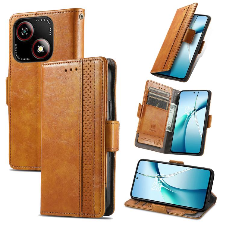 CaseNeo Splicing Dual Magnetic Buckle Leather Phone Case, For ZTE Blade A35e 4G, For ZTE Nubia S 5G, For ZTE Blade A75 4G, For ZTE Blade A34