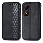 Cubic Grid Pressed Magnetic Leather Phone Case