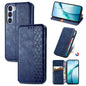 Cubic Grid Pressed Magnetic Leather Phone Case, For ZTE Blade A35e 4G, For ZTE Nubia S 5G, For ZTE Blade A75 4G, For ZTE Blade A34