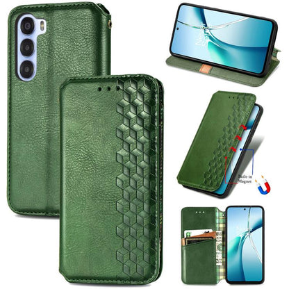 Cubic Grid Pressed Magnetic Leather Phone Case, For ZTE Blade A35e 4G, For ZTE Nubia S 5G, For ZTE Blade A75 4G, For ZTE Blade A34