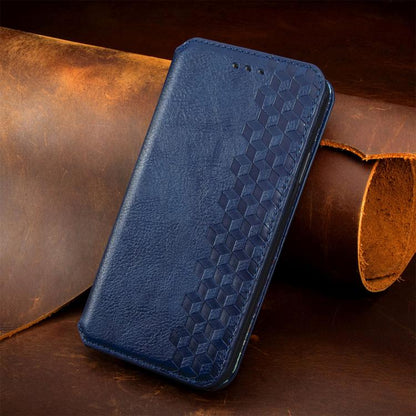 Cubic Grid Pressed Magnetic Leather Phone Case, For ZTE Blade A35e 4G, For ZTE Nubia S 5G, For ZTE Blade A75 4G, For ZTE Blade A34