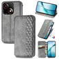Cubic Grid Pressed Magnetic Leather Phone Case, For ZTE Blade A35e 4G, For ZTE Nubia S 5G, For ZTE Blade A75 4G, For ZTE Blade A34