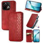 Cubic Grid Pressed Magnetic Leather Phone Case, For ZTE Blade A35e 4G, For ZTE Nubia S 5G, For ZTE Blade A75 4G, For ZTE Blade A34