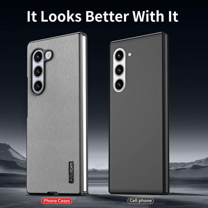 Tree Bark Leather Shockproof Phone Case, For Samsung Galaxy Z Fold6 5G