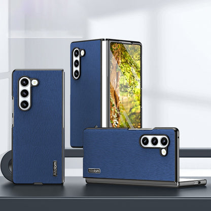 Tree Bark Leather Shockproof Phone Case, For Samsung Galaxy Z Fold6 5G