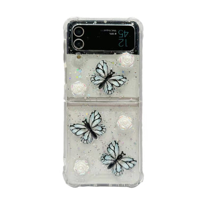 Three-dimensional Butterfly Glitter TPU  Phone Case