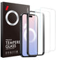NORTHJO 2pcs A++ Screen Protector Tempered Glass Film with Installation Frame, For iPhone 16 Pro Max, For iPhone 16 Pro, For iPhone 16 Plus, For iPhone 16, For iPhone 15 Pro Max, For iPhone 15 Pro, For iPhone 15 Plus, For iPhone 15, For iPhone 14 Plus ...