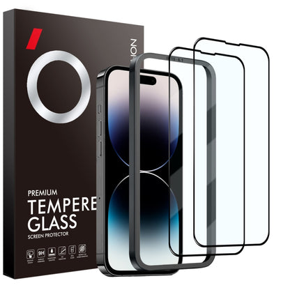 NORTHJO 2pcs A++ Tempered Glass Film with Installation Frame, For iPhone 16 Pro Max, For iPhone 16 Pro, For iPhone 16 Plus, For iPhone 16, For iPhone 15 Pro Max, For iPhone 15 Pro, For iPhone 15 Plus, For iPhone 15, For iPhone 14 Plus, For iPhone 14���...