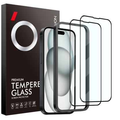 NORTHJO 2pcs A++ Tempered Glass Film with Installation Frame, For iPhone 16 Pro Max, For iPhone 16 Pro, For iPhone 16 Plus, For iPhone 16, For iPhone 15 Pro Max, For iPhone 15 Pro, For iPhone 15 Plus, For iPhone 15, For iPhone 14 Plus, For iPhone 14���...