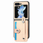 Wristband Kickstand Card Wallet Back Cover Phone Case, For Galaxy Z Flip8 5G, For Galaxy Z Flip7 5G, For Galaxy Z Flip6, For Galaxy Z Fold6