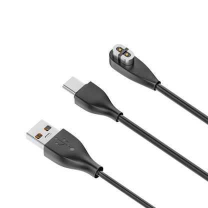 For Shokz Bone Conduction Bluetooth Earphone Magnetic Charging Cable For AS800/AS803/S810/AS700/AS660/S661, Type C to Shokz 1m, USB A to Shokz 1m