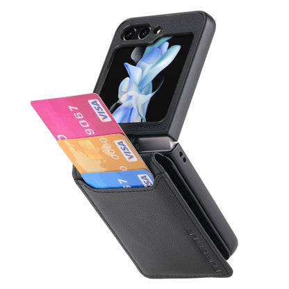 Litchi Texture Leather Ring Wallet Phone Case, For Galaxy Z Flip5