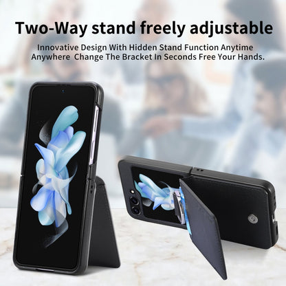 Litchi Texture Leather Ring Wallet Phone Case, For Galaxy Z Flip5