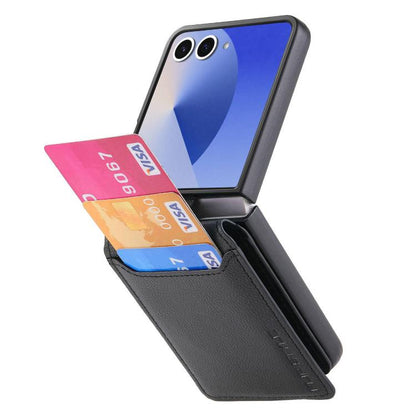 Litchi Texture Leather Ring Wallet Phone Case, For Samsung Galaxy Z Flip7 5G, For Samsung Galaxy Z Flip6 / Flip7 FE, For Samsung Galaxy Z Flip5