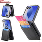 Litchi Texture Leather Ring Wallet Phone Case, For Galaxy Z Flip8 5G, For Galaxy Z Flip7 5G, For Galaxy Z Flip6