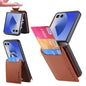 Litchi Texture Leather Ring Wallet Phone Case, For Galaxy Z Flip8 5G, For Galaxy Z Flip7 5G, For Galaxy Z Flip6