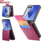 Litchi Texture Leather Ring Wallet Phone Case, For Galaxy Z Flip8 5G, For Galaxy Z Flip7 5G, For Galaxy Z Flip6
