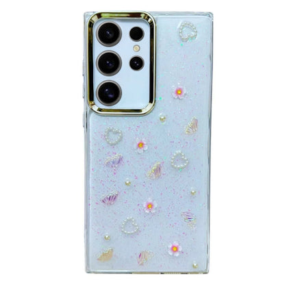 Three-dimensional Bow Pearl Love Flower TPU  Phone Case, For Samsung Galaxy S25 Ultra 5G, For Samsung Galaxy A16 5G, For Samsung Galaxy S24 FE 5G, For Samsung Galaxy A55, For Samsung Galaxy A35, For Samsung Galaxy S24 Ultra 5G, For Samsung Galaxy S24+ ...