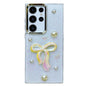 Three-dimensional Bow Pearl Love Flower TPU  Phone Case