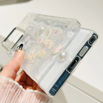 Three-dimensional Bow Pearl Love Flower TPU  Phone Case, For Samsung Galaxy S25 Ultra 5G, For Samsung Galaxy A16 5G, For Samsung Galaxy S24 FE 5G, For Samsung Galaxy A55, For Samsung Galaxy A35, For Samsung Galaxy S24 Ultra 5G, For Samsung Galaxy S24+ ...