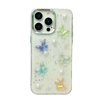 3D Colorful Crystal Butterfly TPU Phone Case, For iPhone 13 Pro Max, For iPhone 13 Pro, For iPhone 13, For iPhone  12, For iPhone 12 Pro Max, For iPhone 12 Pro