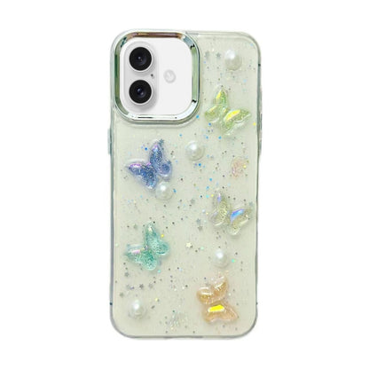 3D Colorful Crystal Butterfly TPU Phone Case, For iPhone 16 Pro Max, For iPhone 16 Pro, For iPhone 16 Plus, For iPhone 16, For iPhone 15 Pro Max, For iPhone 15 Pro, For iPhone 15 Plus, For iPhone 15, For iPhone 14 Plus, For iPhone 14, For iPhone 14 Pro...