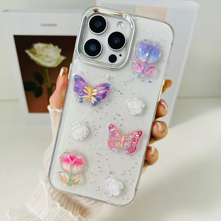 3D Colorful Crystal Butterfly TPU Phone Case, For iPhone 16 Pro Max, For iPhone 16 Pro, For iPhone 16 Plus, For iPhone 16, For iPhone 15 Pro Max, For iPhone 15 Pro, For iPhone 15 Plus, For iPhone 15, For iPhone 14 Plus, For iPhone 14, For iPhone 14 Pro...