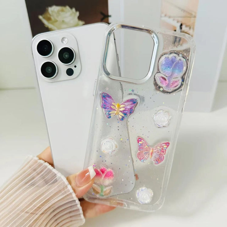 3D Colorful Crystal Butterfly TPU Phone Case, For iPhone 13 Pro Max, For iPhone 13 Pro, For iPhone 13, For iPhone  12, For iPhone 12 Pro Max, For iPhone 12 Pro