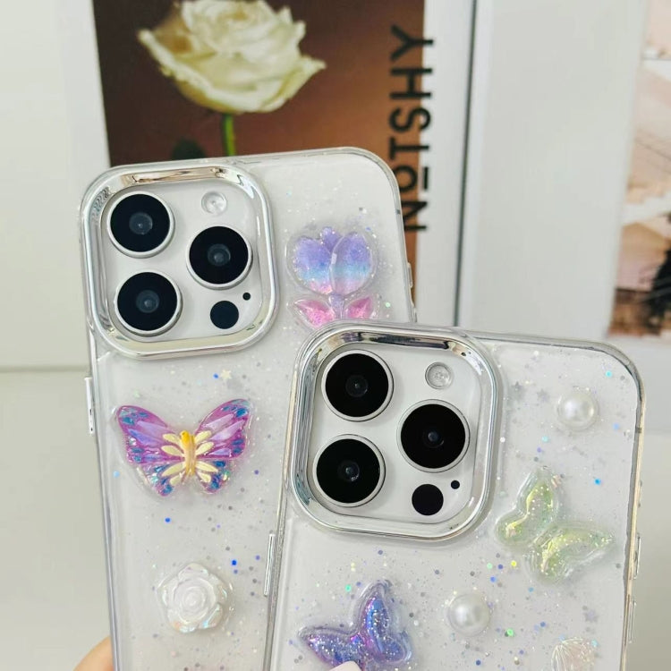 3D Colorful Crystal Butterfly TPU Phone Case, For iPhone 13 Pro Max, For iPhone 13 Pro, For iPhone 13, For iPhone  12, For iPhone 12 Pro Max, For iPhone 12 Pro