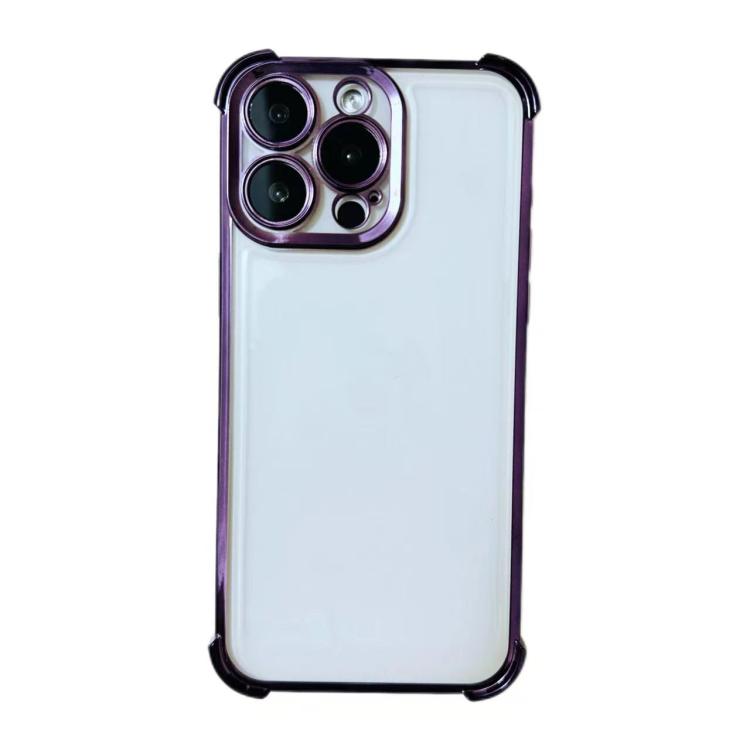 Electrpolated Space Four-corner Shockproof TPU Phone Case, For iPhone Air, For iPhone 16 Pro Max, For iPhone 16 Pro, For  iPhone 16 Plus