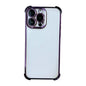 Electrpolated Space Four-corner Shockproof TPU Phone Case, For iPhone Air, For iPhone 16 Pro Max, For iPhone 16 Pro, For  iPhone 16 Plus