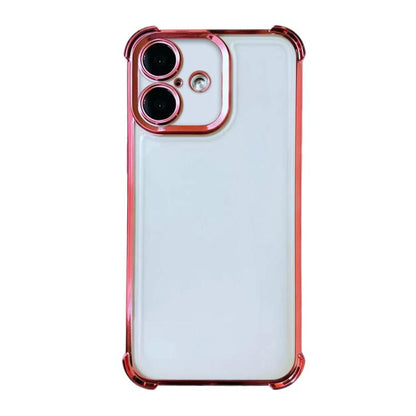 Electrpolated Space Four-corner Shockproof TPU Phone Case, For iPhone Air, For iPhone 16 Pro Max, For iPhone 16 Pro, For  iPhone 16 Plus