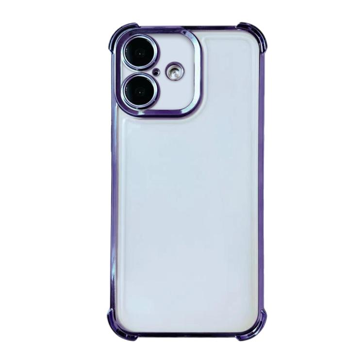 Electrpolated Space Four-corner Shockproof TPU Phone Case, For iPhone Air, For iPhone 16 Pro Max, For iPhone 16 Pro, For  iPhone 16 Plus