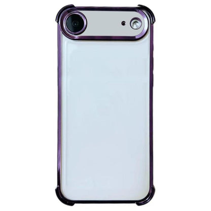 Electrpolated Space Four-corner Shockproof TPU Phone Case, For iPhone Air, For iPhone 16 Pro Max, For iPhone 16 Pro, For  iPhone 16 Plus