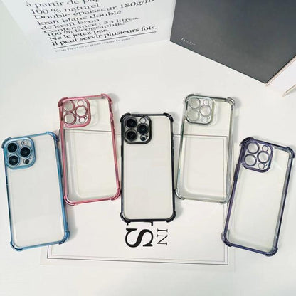 Electrpolated Space Four-corner Shockproof TPU Phone Case, For iPhone Air, For iPhone 16 Pro Max, For iPhone 16 Pro, For  iPhone 16 Plus