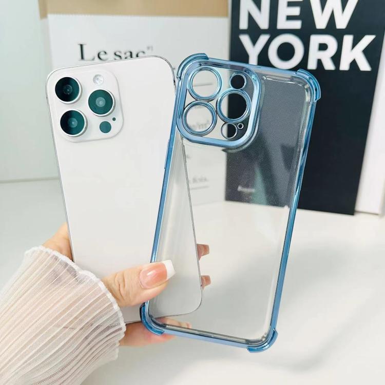 Electrpolated Space Four-corner Shockproof TPU Phone Case, For iPhone Air, For iPhone 16 Pro Max, For iPhone 16 Pro, For  iPhone 16 Plus