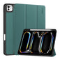 ENKAY Tri-fold Custer Texture TPU Leather Smart Tablet Case with Pen Slot, For iPad Air 13 2026 / 2025 / 2024, For iPad Pro 13 2025 / 2024