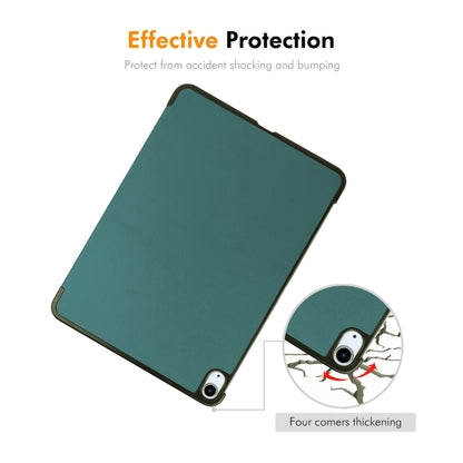 ENKAY Tri-fold Custer Texture Plastic Leather Smart Tablet Case, For iPad Air 13 2025 / 2024