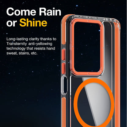Magsafe Two-color TPU Transparent PC Shockproof Phone Case, For Xiaomi Redmi Note 13 Pro 4G, For Xiaomi Redmi Note 13 Pro 5G