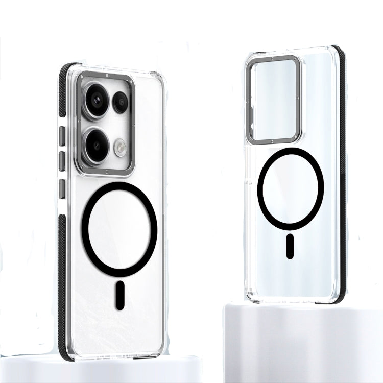 Magsafe Two-color TPU Transparent PC Shockproof Phone Case, For Xiaomi Redmi Note 13 Pro 4G, For Xiaomi Redmi Note 13 Pro 5G