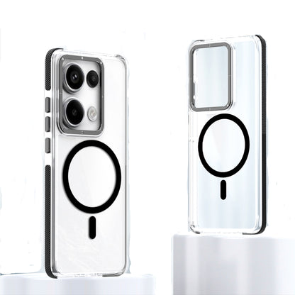 Magsafe Two-color TPU Transparent PC Shockproof Phone Case, For Xiaomi Redmi Note 13 Pro 4G, For Xiaomi Redmi Note 13 Pro 5G