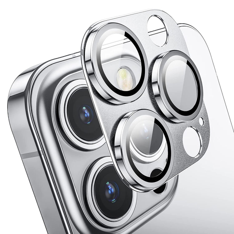 ENKAY Anti-reflection Camera Lens Aluminium Alloy Tempered Glass Film, For iPhone 16 Pro / 16 Pro Max