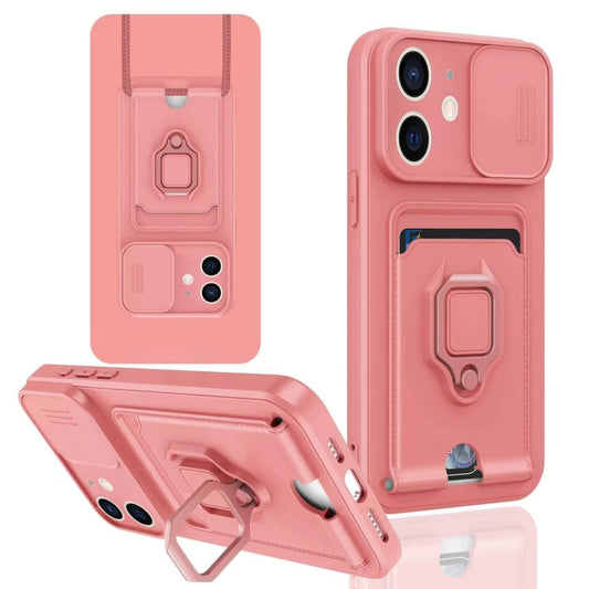 Sliding Camshield Magnetic Card Holder Silicone Phone Case, For iPhone 12, For iPhone 12 Pro Max, For iPhone 12 Pro, For iPhone 11 Pro Max