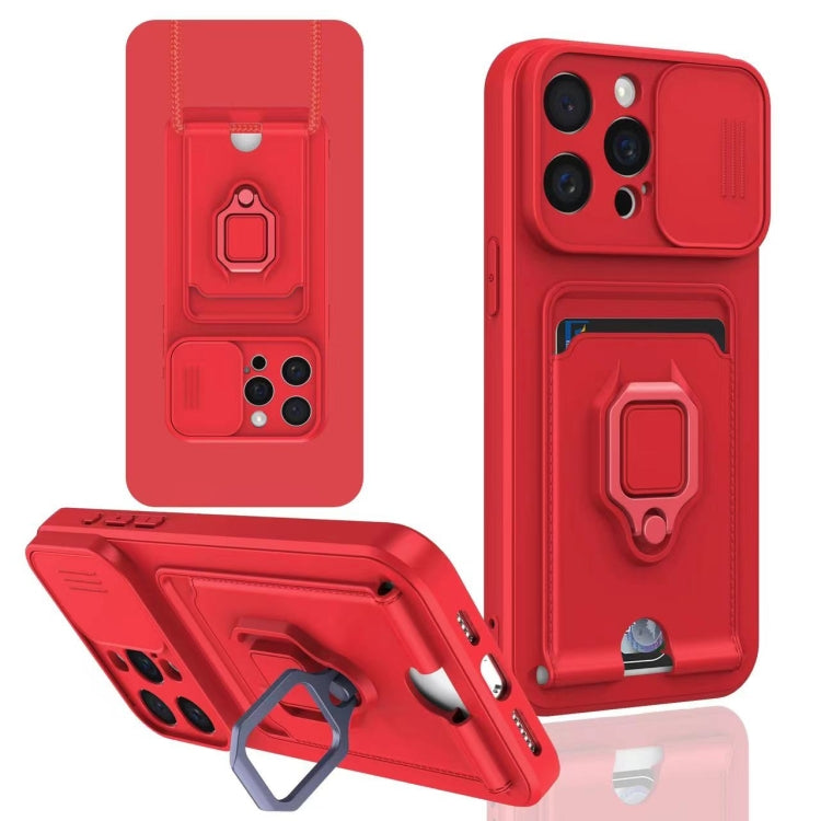 Sliding Camshield Magnetic Card Holder Silicone Phone Case, For iPhone 13, For iPhone 12, For iPhone 12 Pro Max, For iPhone 12 Pro