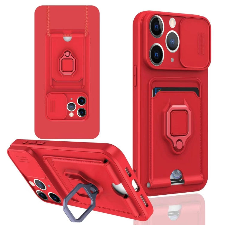Sliding Camshield Magnetic Card Holder Silicone Phone Case, For iPhone 11 Pro Max, For iPhone 11, For iPhone 11 Pro, For iPhone X / XSS